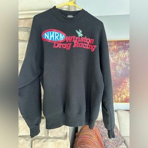 Fruit of the Loom Black NHRA Drag Racing Sweatshirt